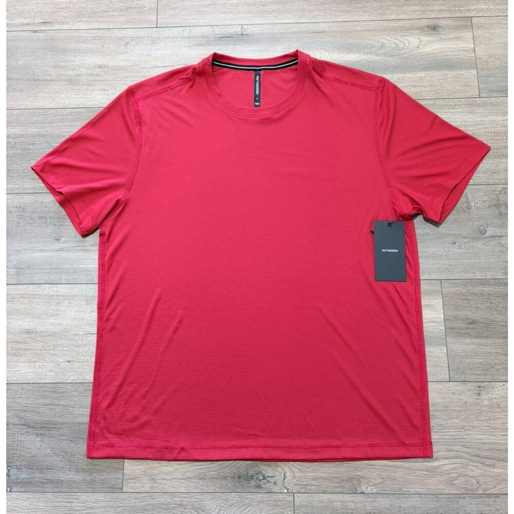 Ten Thousand Lightweight Mens L Quick Dry Lava Short Sleeve Gym T Shirt Tech